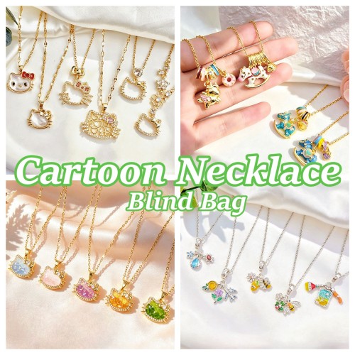 Cartoon Necklace - Blind Bag-6 bags