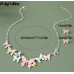 Women's Butterfly Necklace and Earrings Multicolour Wedding Jewelry Luxury Crystal Pearl Necklace /Earrings Ladies Jewelry Sets Women's Butterfly Necklace and Earrings Multicolour Wedding Jewelry Luxury Crystal Pearl Necklace /Earrings Ladies Jewelry Sets