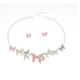 Women's Butterfly Necklace and Earrings Multicolour Wedding Jewelry Luxury Crystal Pearl Necklace /Earrings Ladies Jewelry Sets Women's Butterfly Necklace and Earrings Multicolour Wedding Jewelry Luxury Crystal Pearl Necklace /Earrings Ladies Jewelry Sets