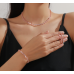 Women's Rose Gold Fashion Wedding Jewelry Luxury Crystal Pearl Necklace/Earrings Ladies Jewelry Sets for Bridal Women's Rose Gold Fashion Wedding Jewelry Luxury Crystal Pearl Necklace/Earrings Ladies Jewelry Sets for Bridal