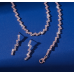 Women's Rose Gold Fashion Wedding Jewelry Luxury Crystal Pearl Necklace/Earrings Ladies Jewelry Sets for Bridal Women's Rose Gold Fashion Wedding Jewelry Luxury Crystal Pearl Necklace/Earrings Ladies Jewelry Sets for Bridal