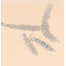 Women's Silver Fashion Wedding Jewelry Luxury Crystal Pearl Necklace/Earrings Ladies Jewelry Sets for Bridal