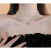Women's Silver Fashion White Pearl Butterfly Wedding Jewelry Luxury Crystal Pearl Necklace/Earrings Ladies Jewelry Sets for Bridal Women's Silver Fashion White Pearl Butterfly Wedding Jewelry Luxury Crystal Pearl Necklace/Earrings Ladies Jewelry Sets for Bridal