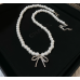 Women's Silver Fashion White Pearl Butterfly Wedding Jewelry Luxury Crystal Pearl Necklace/Earrings Ladies Jewelry Sets for Bridal Women's Silver Fashion White Pearl Butterfly Wedding Jewelry Luxury Crystal Pearl Necklace/Earrings Ladies Jewelry Sets for Bridal