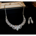 Women's White Fashion Wedding Jewelry Luxury Crystal Pearl Necklace/Earrings Ladies Jewelry Sets for Bridal Women's White Fashion Wedding Jewelry Luxury Crystal Pearl Necklace/Earrings Ladies Jewelry Sets for Bridal