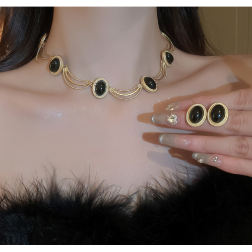Women's Gold Oval Fashion Wedding Jewelry Luxury Crystal Pearl Necklace/Earrings/Bracelet Ladies Jewelry Sets for Bridal Women's Gold Oval Fashion Wedding Jewelry Luxury Crystal Pearl Necklace/Earrings/Bracelet Ladies Jewelry Sets for Bridal