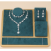 Women's Silver Color Fashion Wedding Jewelry Luxury Crystal Pearl Necklace/Earrings/Bracelet Ladies Jewelry Sets for Bridal