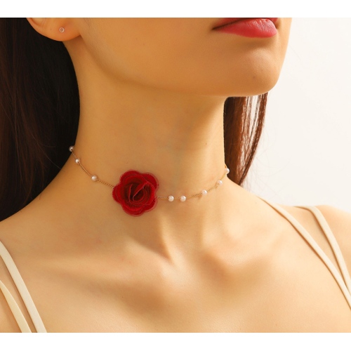 Gothic Elegant Rose Flower Clavicle Chain Necklace for Women Adjustable Sexy Choker Mariage Jewelry Gift Fashion Accessories Gothic Elegant Rose Flower Clavicle Chain Necklace for Women Adjustable Sexy Choker Mariage Jewelry Gift Fashion Accessories