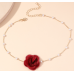 Gothic Elegant Rose Flower Clavicle Chain Necklace for Women Adjustable Sexy Choker Mariage Jewelry Gift Fashion Accessories Gothic Elegant Rose Flower Clavicle Chain Necklace for Women Adjustable Sexy Choker Mariage Jewelry Gift Fashion Accessories