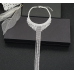 New Shiny Silver  Necklace Ladies Exquisite Clavicle Chain Necklace Jewelry for Ladies Gift