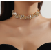 New Shiny Gold Necklace Ladies Exquisite Clavicle Chain Necklace Jewelry for Ladies Gift