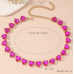 New Shiny Multicolor Heart Necklace Ladies Exquisite Clavicle Chain Necklace Jewelry for Ladies Gift
