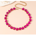 New Shiny Rose Pink Heart Necklace Ladies Exquisite Clavicle Chain Necklace Jewelry for Ladies Gift New Shiny Rose Pink Heart Necklace Ladies Exquisite Clavicle Chain Necklace Jewelry for Ladies Gift