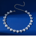 New Shiny Silver Heart Necklace Ladies Exquisite Clavicle Chain Necklace Jewelry for Ladies Gift