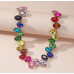 New Shiny Multicolor Heart Necklace Ladies Exquisite Clavicle Chain Necklace Jewelry for Ladies Gift