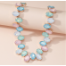 New Shiny Blue Heart Necklace Ladies Exquisite Clavicle Chain Necklace Jewelry for Ladies Gift New Shiny Blue Heart Necklace Ladies Exquisite Clavicle Chain Necklace Jewelry for Ladies Gift