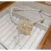 New White Pearl Flower Necklace Tassel Ladies Exquisite Clavicle Chain Necklace Jewelry for Ladies Gift