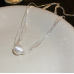 New Silver Round Necklace Ladies Exquisite Clavicle Chain Necklace Jewelry for Ladies Gift New Silver Round Necklace Ladies Exquisite Clavicle Chain Necklace Jewelry for Ladies Gift