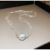 New Silver Round Necklace Ladies Exquisite Clavicle Chain Necklace Jewelry for Ladies Gift New Silver Round Necklace Ladies Exquisite Clavicle Chain Necklace Jewelry for Ladies Gift