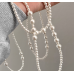 New White Pearl Three Layer Necklace Ladies Exquisite Clavicle Chain Necklace Jewelry for Ladies Gift