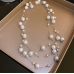 New White Pearl Two Layer Necklace Ladies Exquisite Clavicle Chain Necklace Jewelry for Ladies Gift New White Pearl Two Layer Necklace Ladies Exquisite Clavicle Chain Necklace Jewelry for Ladies Gift