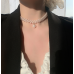 New White Pearl Three Layer Necklace Ladies Exquisite Clavicle Chain Necklace Jewelry for Ladies Gift