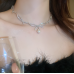 New White Pearl Butterfly Necklace Ladies Exquisite Clavicle Chain Necklace Jewelry for Ladies Gift