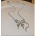 New White Butterfly Necklace Ladies Exquisite Clavicle Chain Necklace Jewelry for Ladies Gift