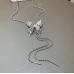 New Silver Pearl Butterfly Necklace Ladies Exquisite Clavicle Chain Necklace Jewelry for Ladies Gift New Silver Pearl Butterfly Necklace Ladies Exquisite Clavicle Chain Necklace Jewelry for Ladies Gift