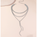 New Shiny Silver Necklace Ladies Exquisite Clavicle Chain Necklace Jewelry for Ladies Gift New Shiny Silver Necklace Ladies Exquisite Clavicle Chain Necklace Jewelry for Ladies Gift