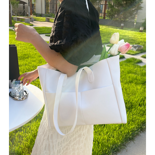 New White Fashion Casual Lingge Shoulder Small Square Bag Shoulder Strap Letter Printing Cross Body Women's Bag