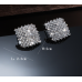 Sparkling Silver Women's Cubic Zirconia Square Stud Earrings Gorgeous Female Wedding Party Fashion Ear Piercing Accessories New Jewelry Sparkling Silver Women's Cubic Zirconia Square Stud Earrings Gorgeous Female Wedding Party Fashion Ear Piercing Accessories New Jewelry