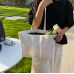 New White Fashion Casual Lingge Shoulder Small Square Bag Shoulder Strap Letter Printing Cross Body Women's Bag