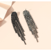 Sparkling Black Women's Cubic Zirconia Heart Stud Earrings Gorgeous Female Wedding Party Fashion Ear Piercing Accessories New Jewelry Sparkling Black Women's Cubic Zirconia Heart Stud Earrings Gorgeous Female Wedding Party Fashion Ear Piercing Accessories New Jewelry