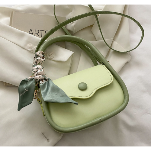 Newposs Green Handbag Women's Buckle Decor Flap Purse Fashion PU Leather Crossbody high quality bag Bag