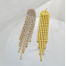 Sparkling gold Women's Cubic Zirconia Stud Earrings Gorgeous Female Wedding Party Fashion Ear Piercing Accessories New Jewelry Sparkling gold Women's Cubic Zirconia Stud Earrings Gorgeous Female Wedding Party Fashion Ear Piercing Accessories New Jewelry
