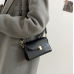 New Black Handbag Women's Buckle Decor Flap Purse Fashion PU Leather Crossbody high quality bag Bag