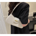 White Bags For Women Luxury Designer Brand Handbags And Purses 2024 New In PU Nubuck Sheet Metal Decoration Crossbody Bag Small