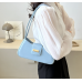 Blue Bags For Women Luxury Designer Brand Handbags And Purses 2024 New In PU Nubuck Sheet Metal Decoration Crossbody Bag Small Blue Bags For Women Luxury Designer Brand Handbags And Purses 2024 New In PU Nubuck Sheet Metal Decoration Crossbody Bag Small