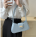Blue Bags For Women Luxury Designer Brand Handbags And Purses 2024 New In PU Nubuck Sheet Metal Decoration Crossbody Bag Small Blue Bags For Women Luxury Designer Brand Handbags And Purses 2024 New In PU Nubuck Sheet Metal Decoration Crossbody Bag Small