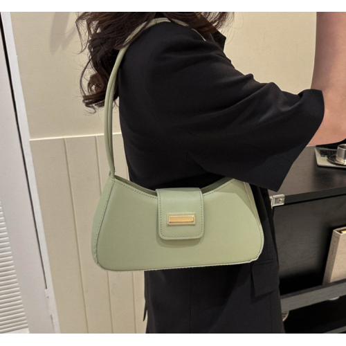 Green Bags For Women Luxury Designer Brand Handbags And Purses 2024 New In PU Nubuck Sheet Metal Decoration Crossbody Bag Small
