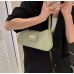 Green Bags For Women Luxury Designer Brand Handbags And Purses 2024 New In PU Nubuck Sheet Metal Decoration Crossbody Bag Small