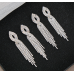 Fashion Luxury White Tassel CZ Drop Earrings New Engagement Wedding Ear Accessories for Women Fancy Anniversary Gift Fashion Luxury White Tassel CZ Drop Earrings New Engagement Wedding Ear Accessories for Women Fancy Anniversary Gift