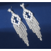 Sparkling Silver Women's Cubic Zirconia Stud Earrings Gorgeous Female Wedding Party Fashion Ear Piercing Accessories New Jewelry