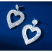 Sparkling Women's Cubic Zirconia Heart Stud Earrings Gorgeous Female Wedding Party Fashion Ear Piercing Accessories New Jewelry Sparkling Women's Cubic Zirconia Heart Stud Earrings Gorgeous Female Wedding Party Fashion Ear Piercing Accessories New Jewelry