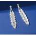 Sparkling Silver Women's Cubic Zirconia Stud Earrings Gorgeous Female Wedding Party Fashion Ear Piercing Accessories New Jewelry