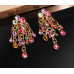 Fashion Luxury Multicolor Tassel CZ Drop Earrings New Engagement Wedding Ear Accessories for Women Fancy Anniversary Gift Fashion Luxury Multicolor Tassel CZ Drop Earrings New Engagement Wedding Ear Accessories for Women Fancy Anniversary Gift