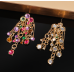 Fashion Luxury Multicolor Tassel CZ Drop Earrings New Engagement Wedding Ear Accessories for Women Fancy Anniversary Gift Fashion Luxury Multicolor Tassel CZ Drop Earrings New Engagement Wedding Ear Accessories for Women Fancy Anniversary Gift