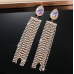 Sparkling Gold Women's Cubic Zirconia Heart Stud Earrings Gorgeous Female Wedding Party Fashion Ear Piercing Accessories New Jewelry