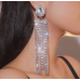 Sparkling Silver Women's Cubic Zirconia Heart Stud Earrings Gorgeous Female Wedding Party Fashion Ear Piercing Accessories New Jewelry